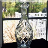 G08. Waterford Crystal decanter. 13”h - $48 